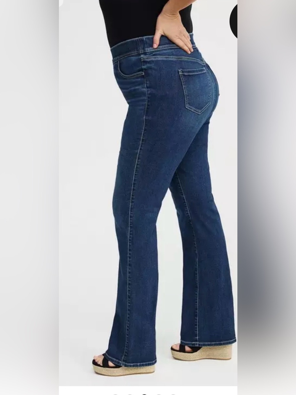 Torrid- Lean Jean Slim Boot Super Soft Pull On Bootcut Jeans Sz 1S (14/16) - Picture 2 of 15